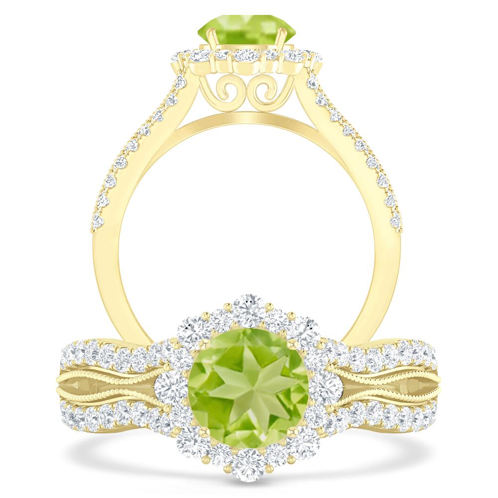 Yellow Gold - Peridot