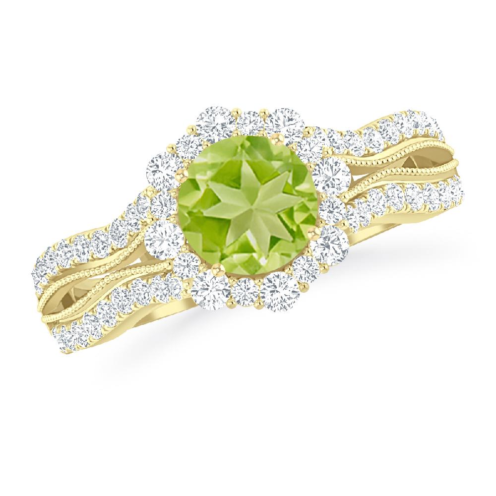 Yellow Gold - Peridot