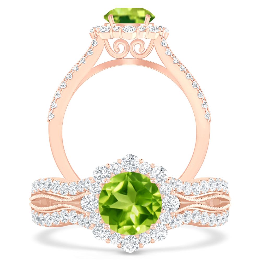 Rose Gold - Peridot