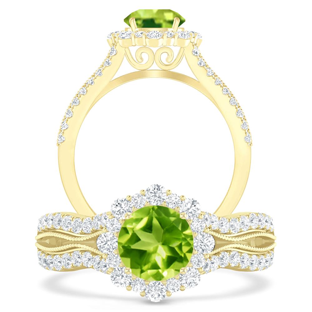 Yellow Gold - Peridot