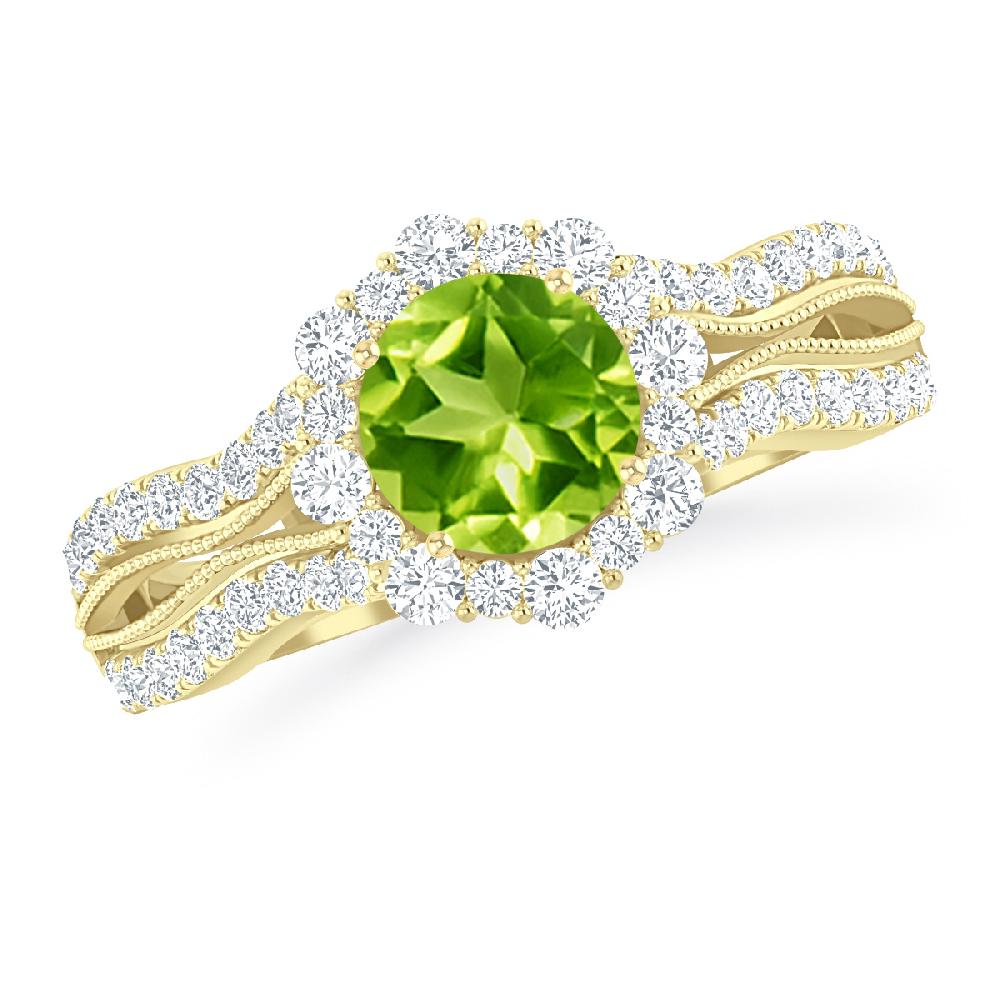 Yellow Gold - Peridot