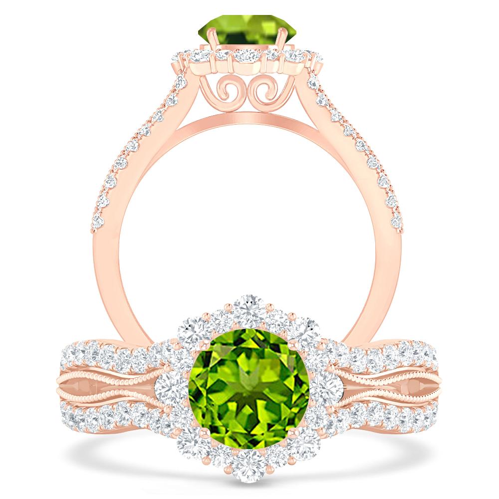 Rose Gold - Peridot