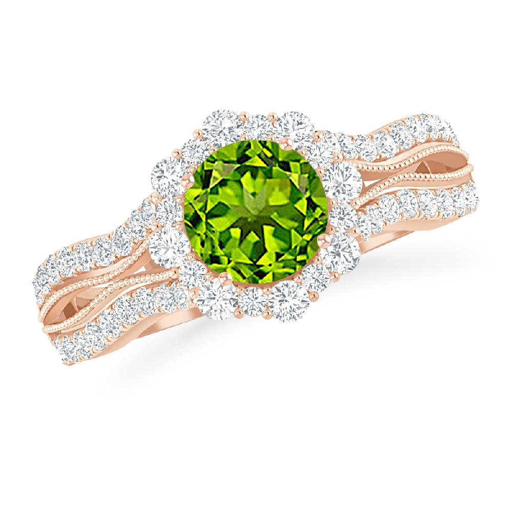 Rose Gold - Peridot