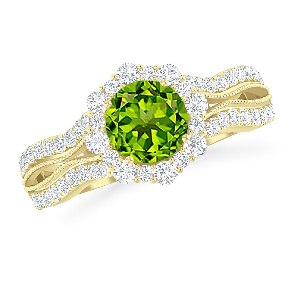 Yellow Gold - Peridot