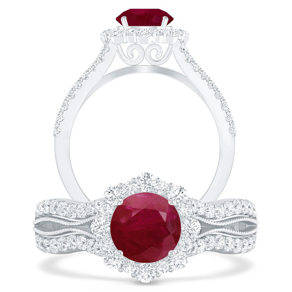 White Gold - Ruby