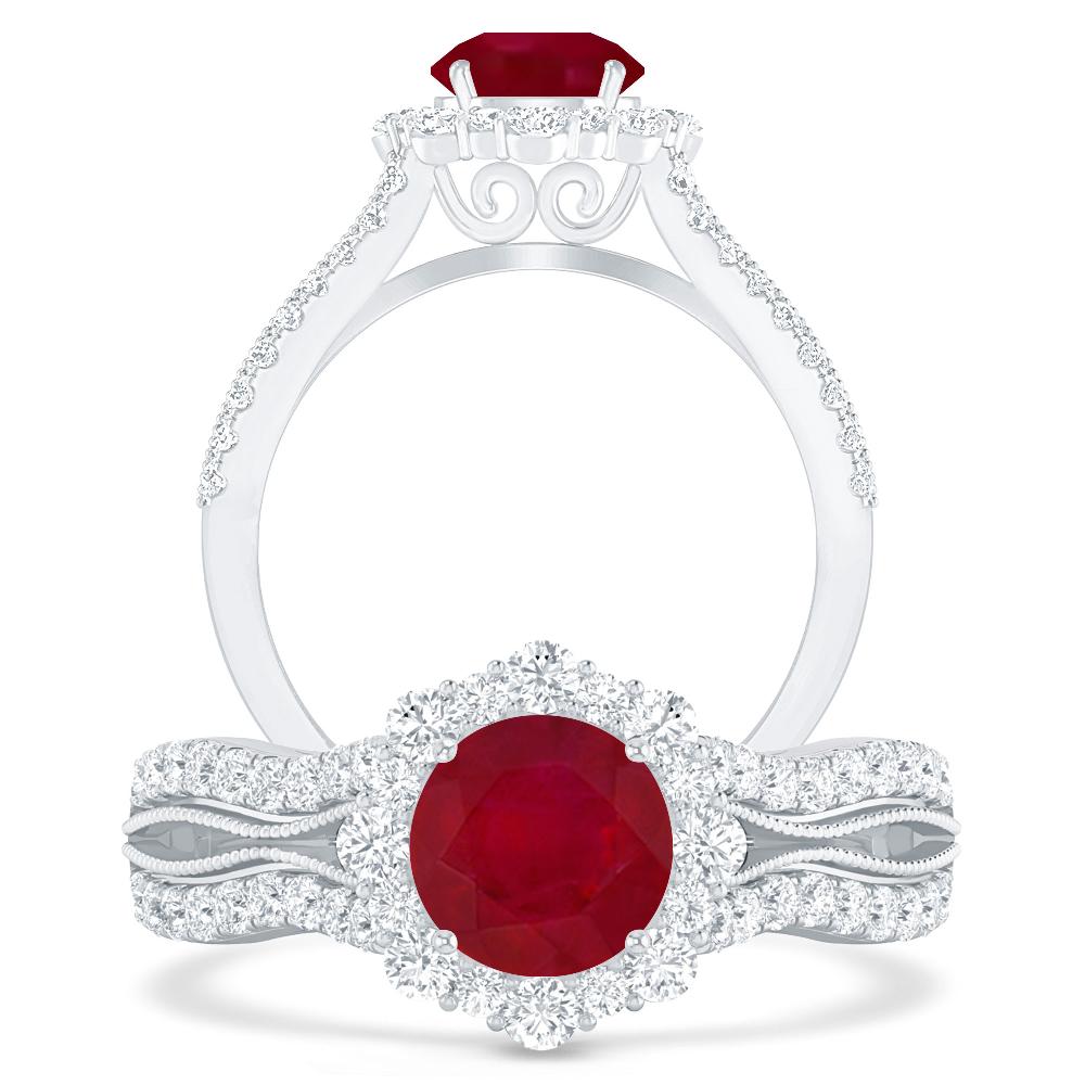 White Gold - Ruby