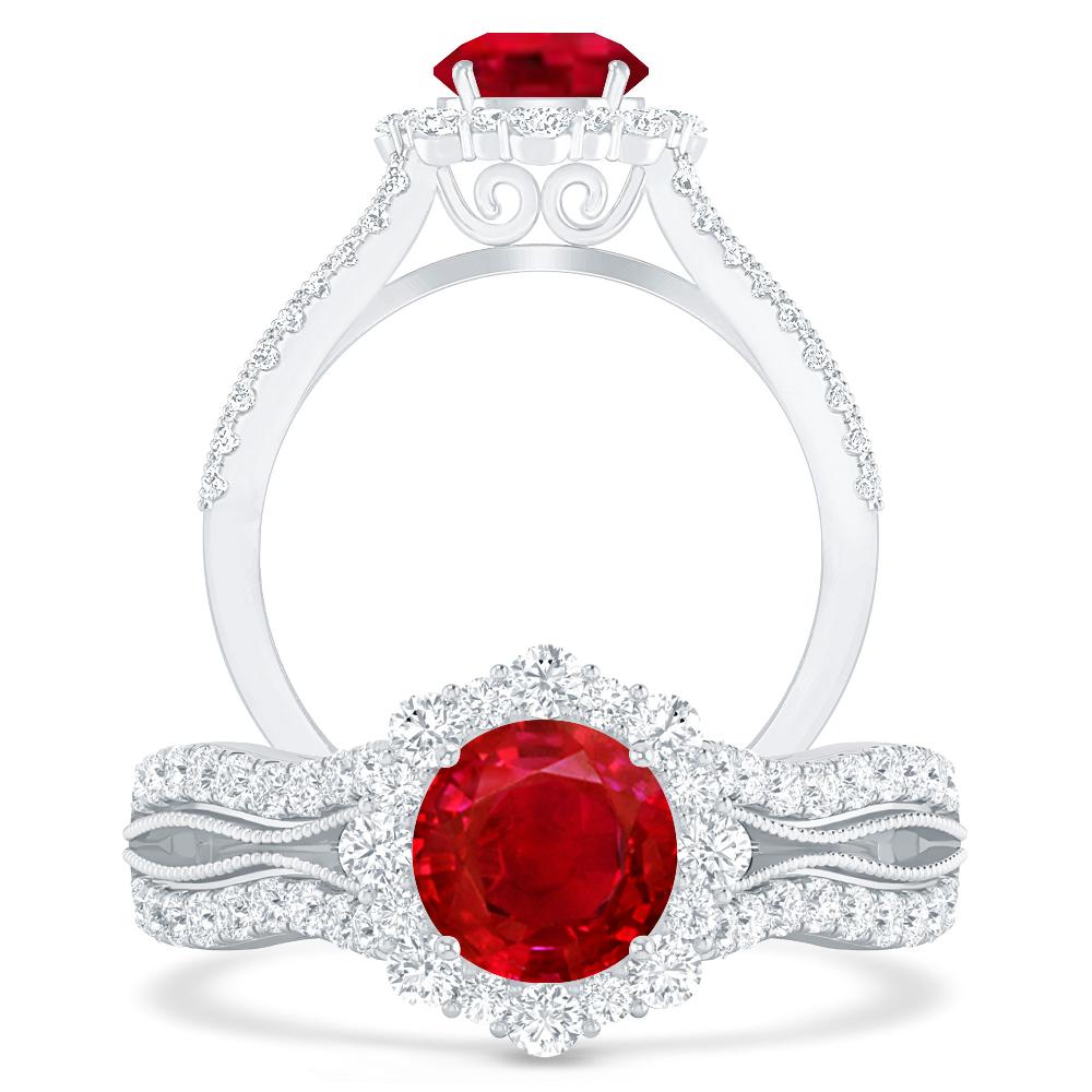 White Gold - Ruby