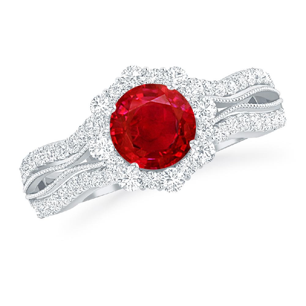 White Gold - Ruby