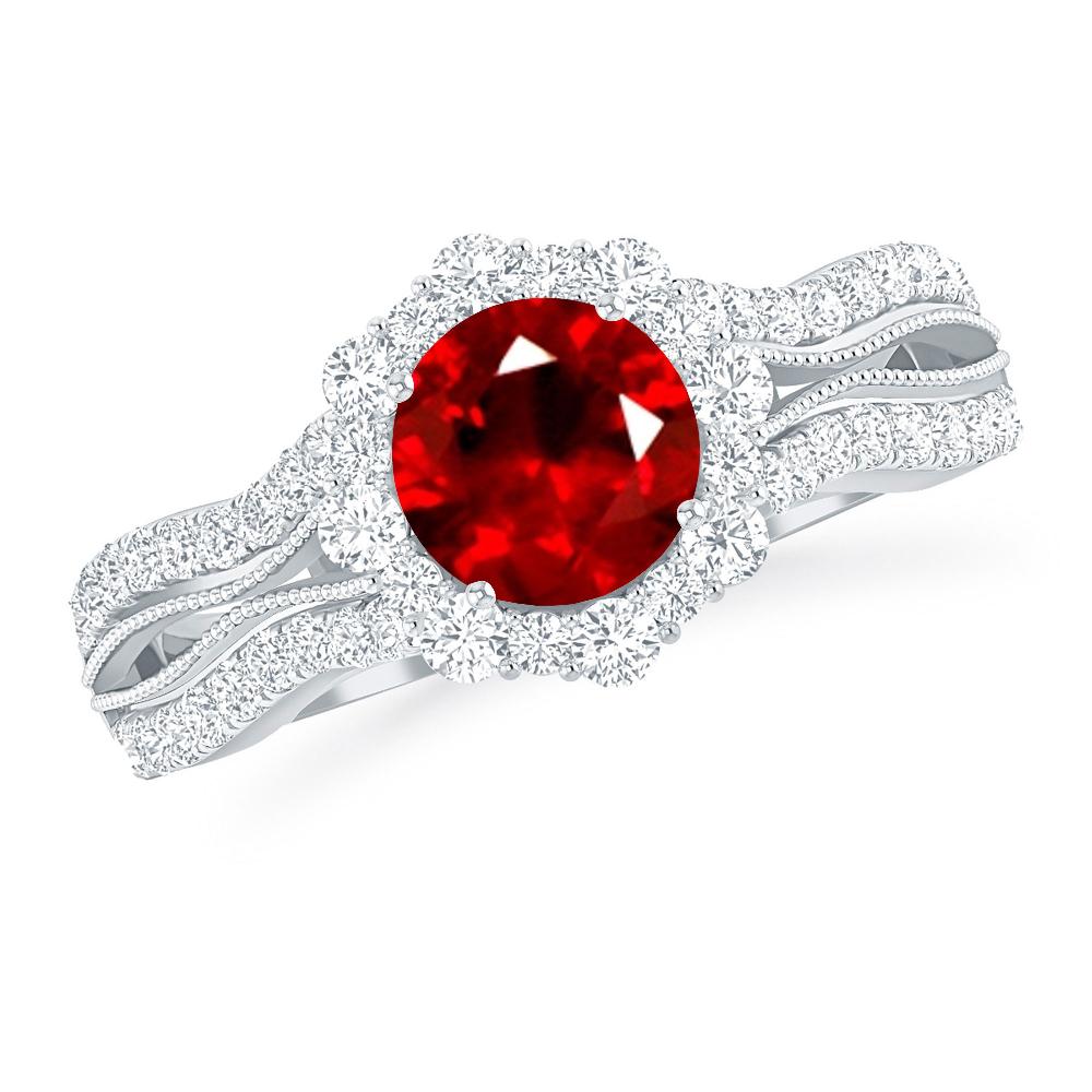 White Gold - Ruby