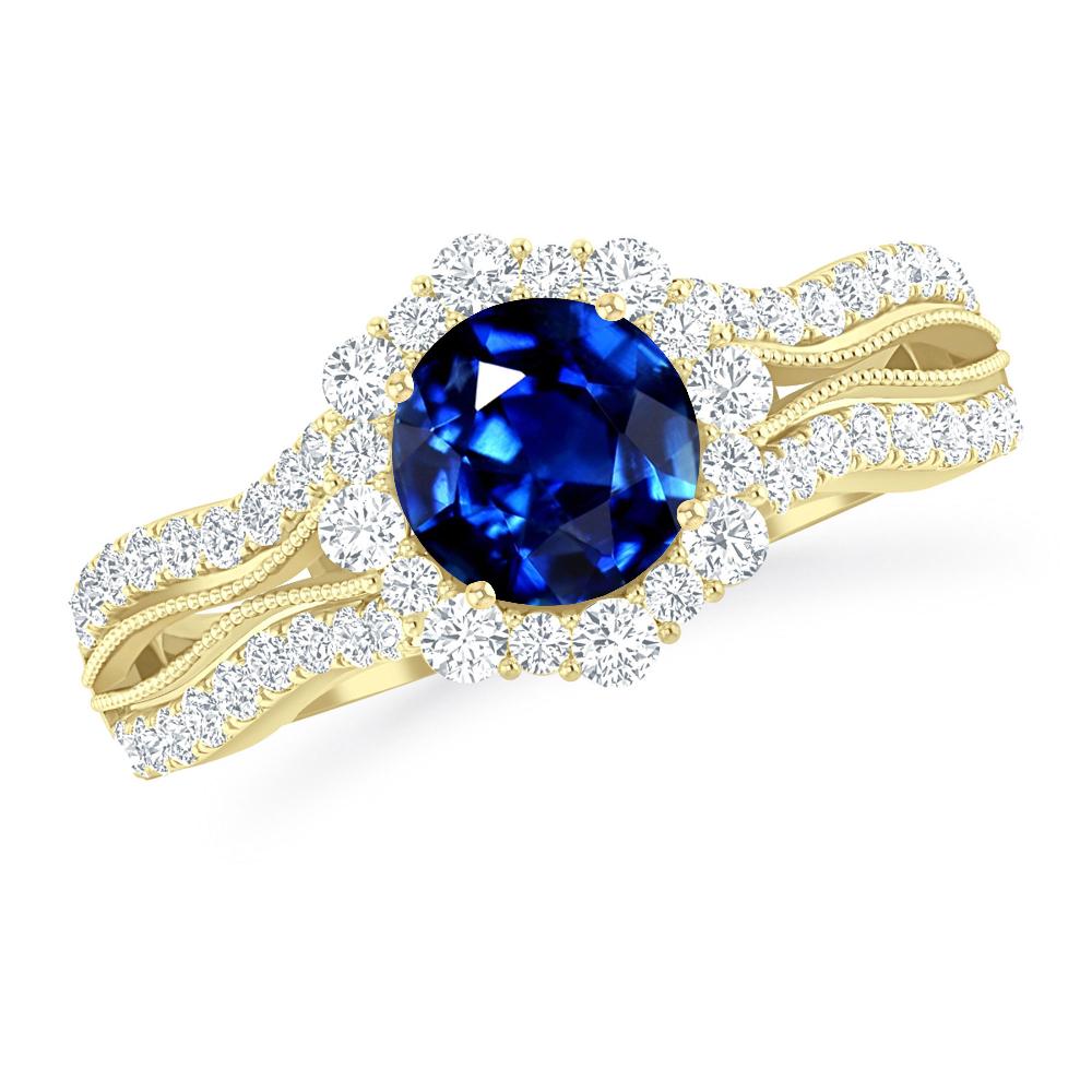 Yellow Gold - Sapphire