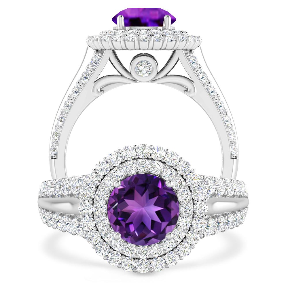 White Gold - Amethyst