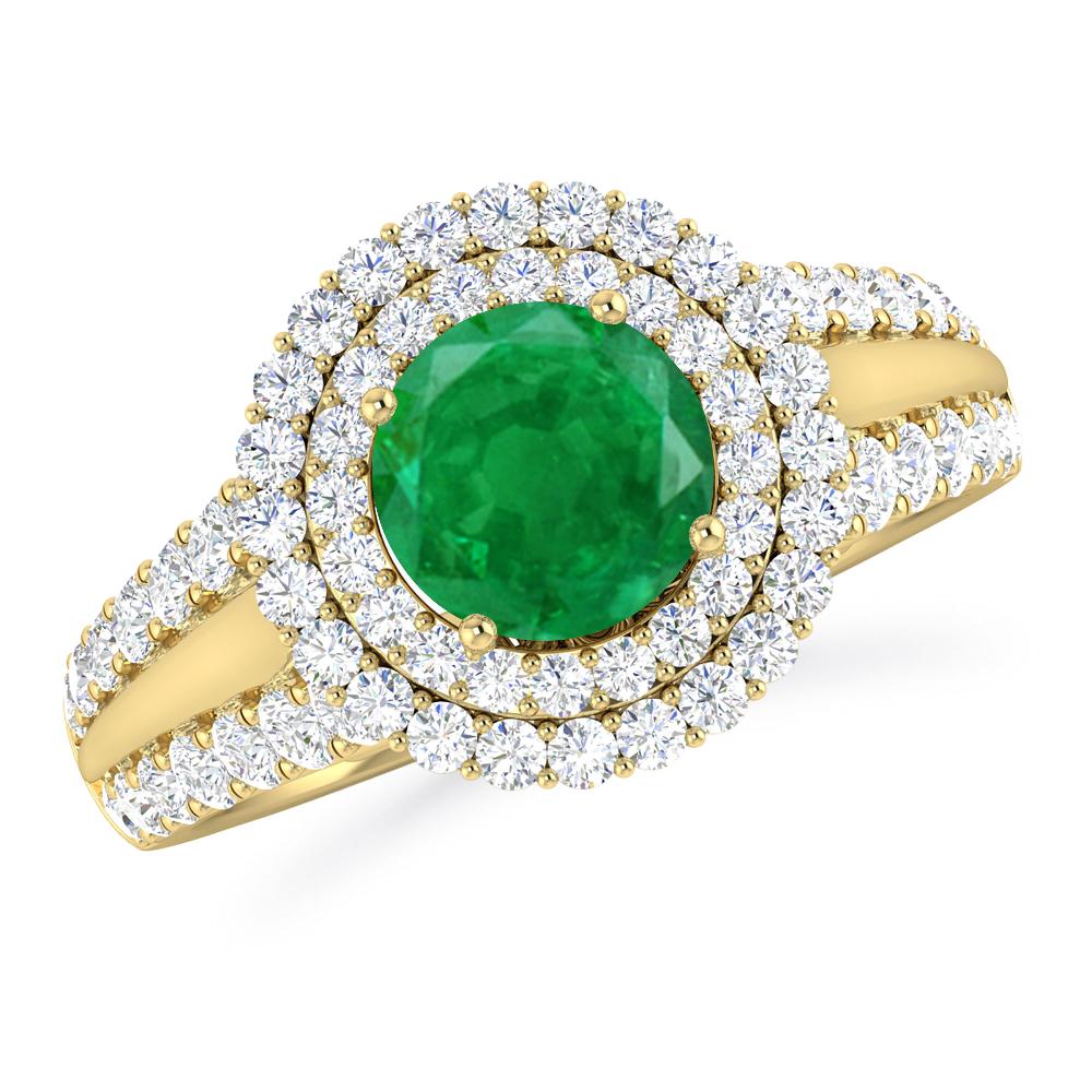 Yellow Gold - Emerald