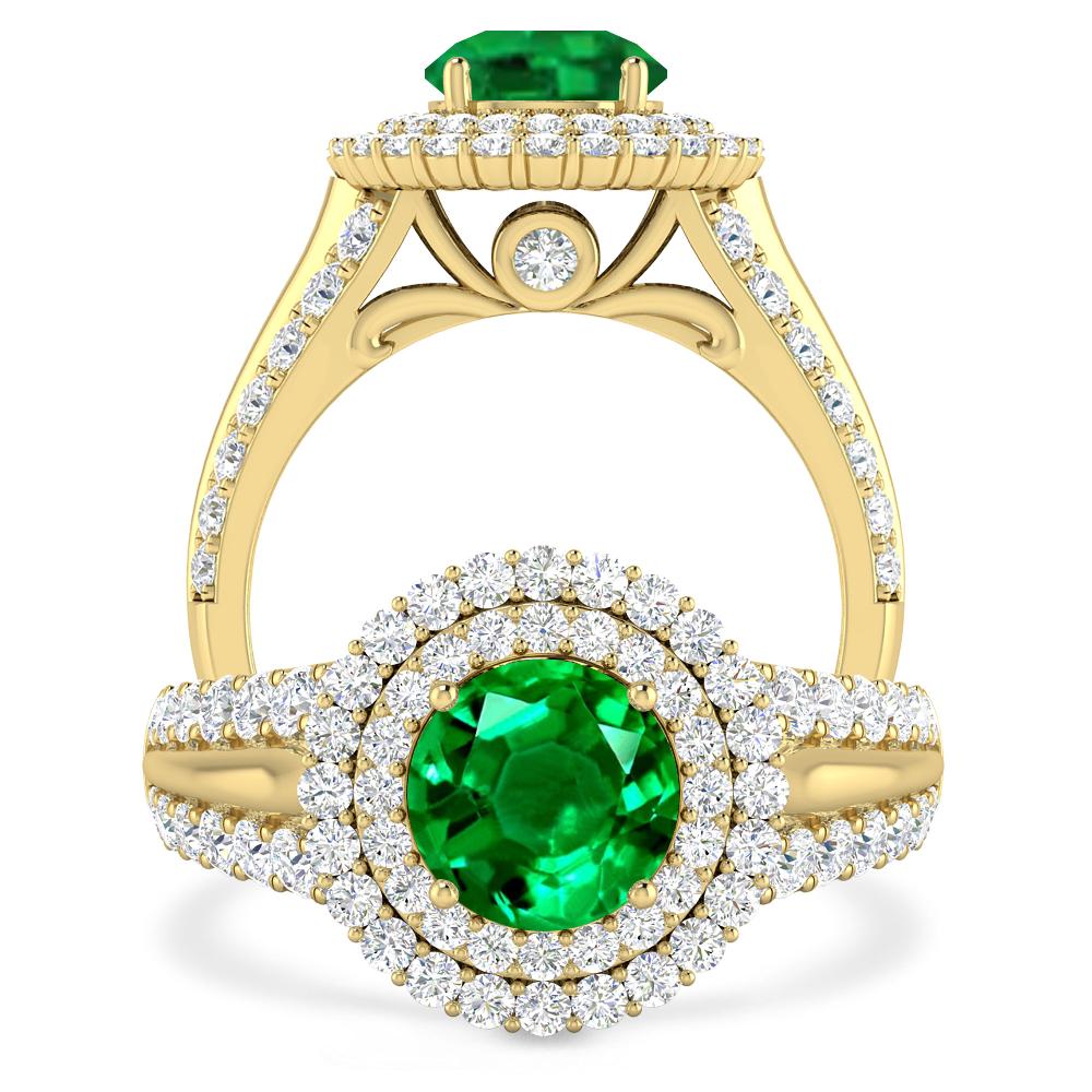 Yellow Gold - Emerald