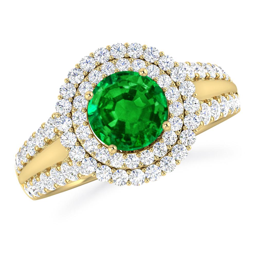 Yellow Gold - Emerald