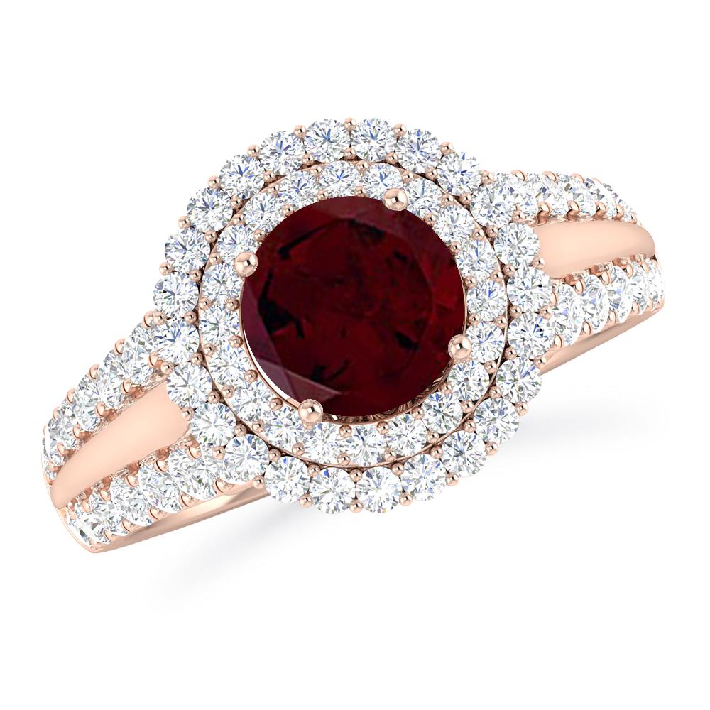 Rose Gold - Garnet