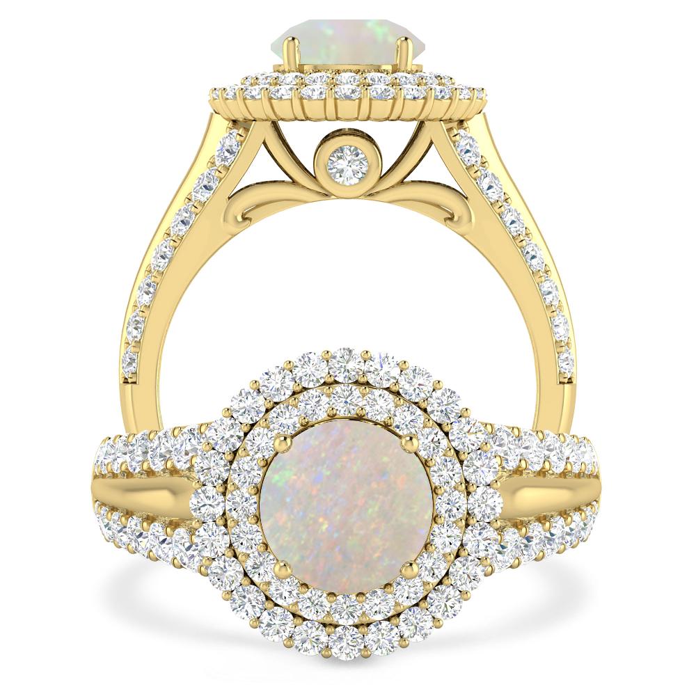 Yellow Gold - Opal