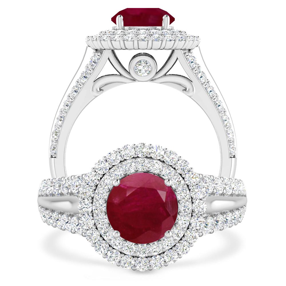 White Gold - Ruby