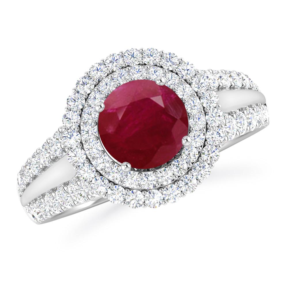 White Gold - Ruby