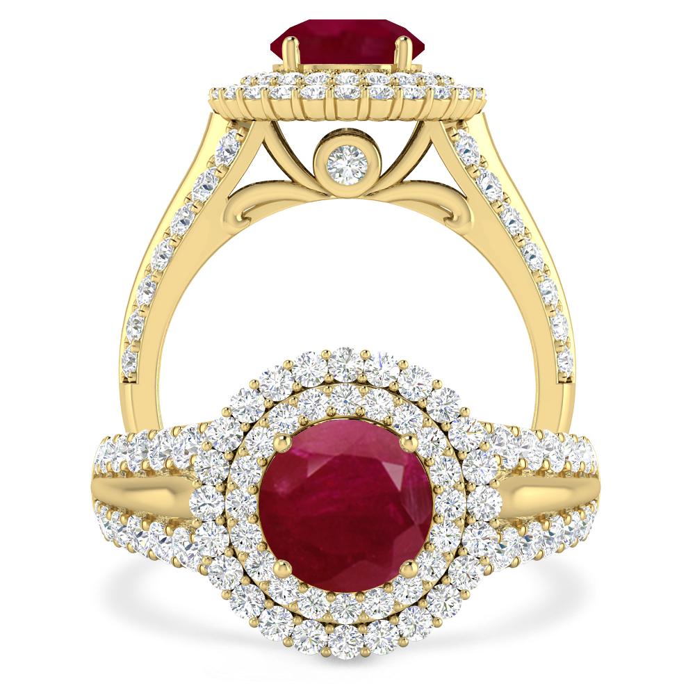 Yellow Gold - Ruby