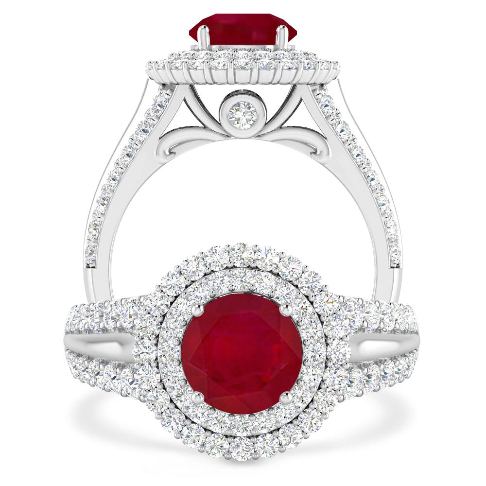 White Gold - Ruby