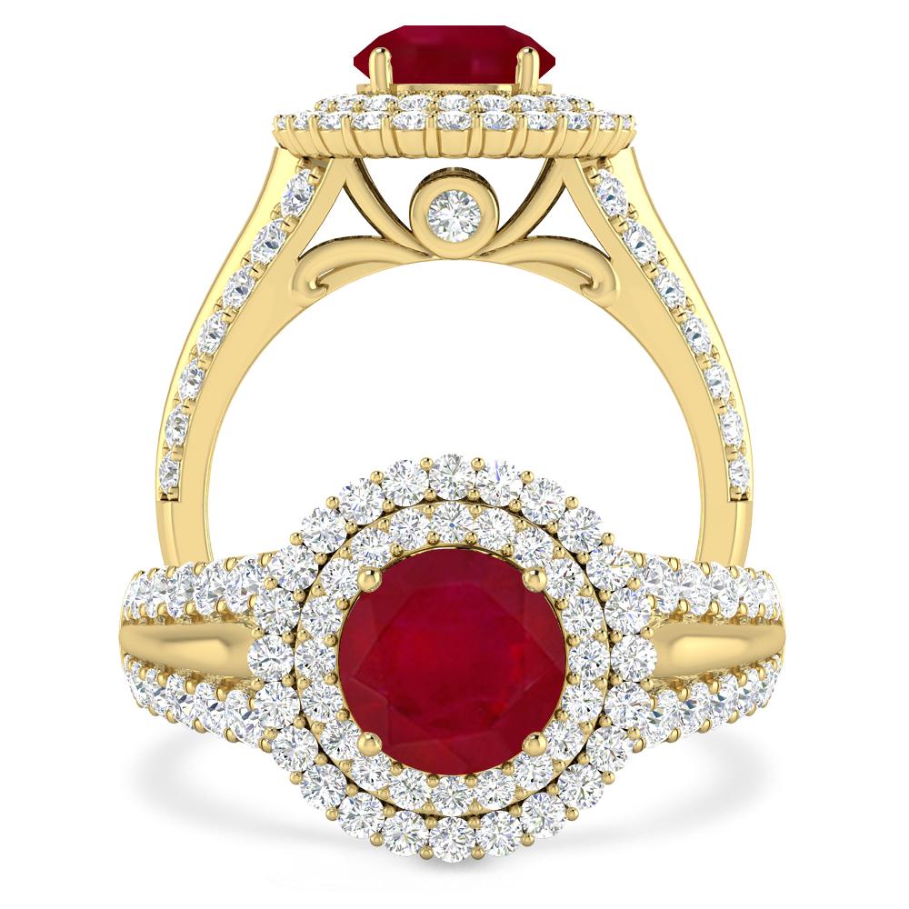 Yellow Gold - Ruby