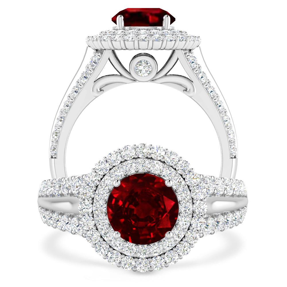 White Gold - Ruby