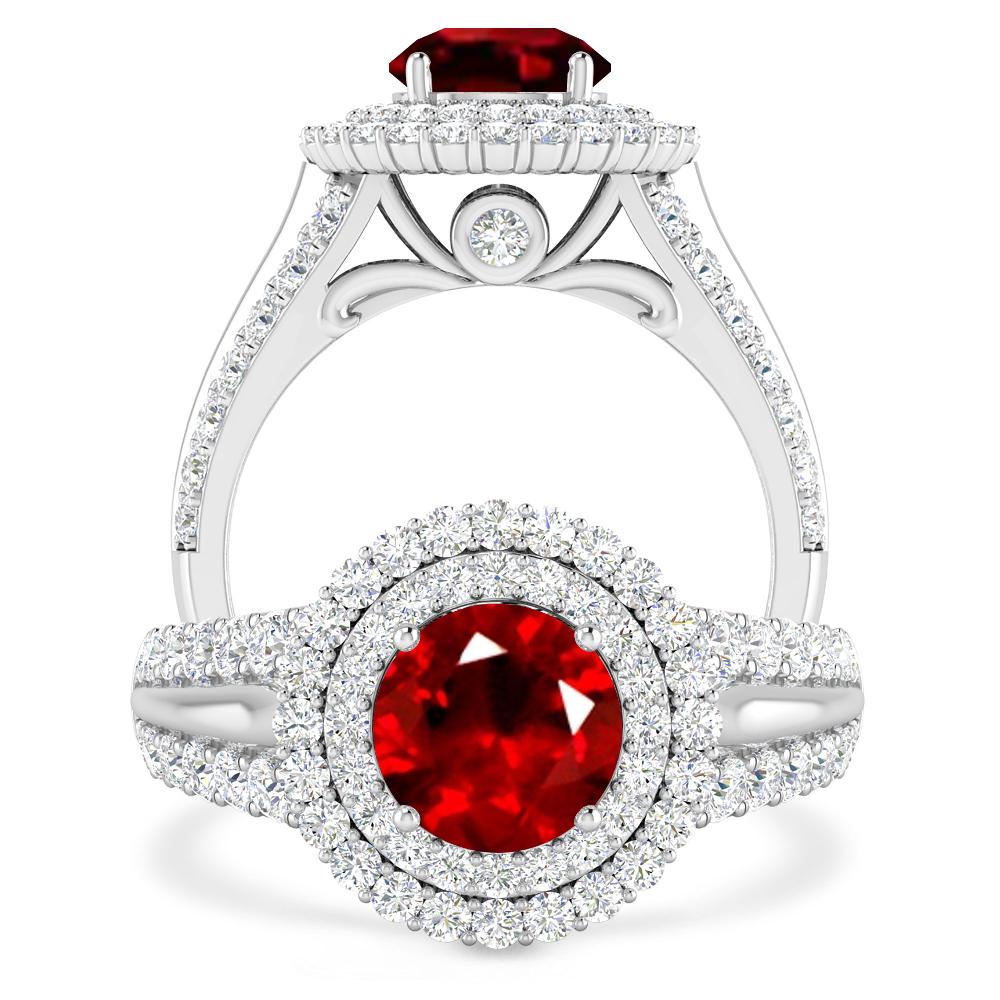 White Gold - Ruby