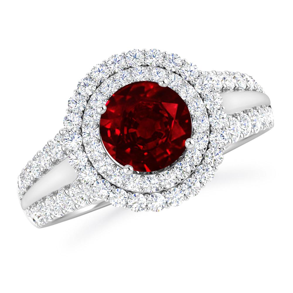 White Gold - Ruby