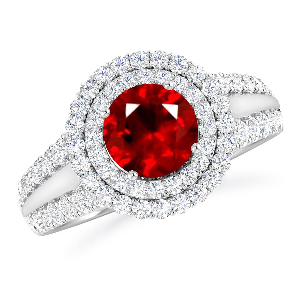 White Gold - Ruby