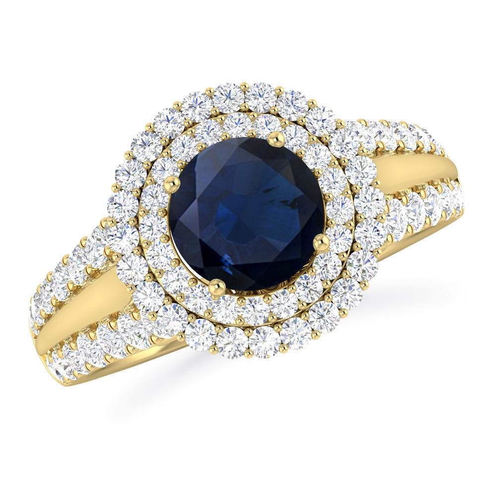 Yellow Gold - Sapphire