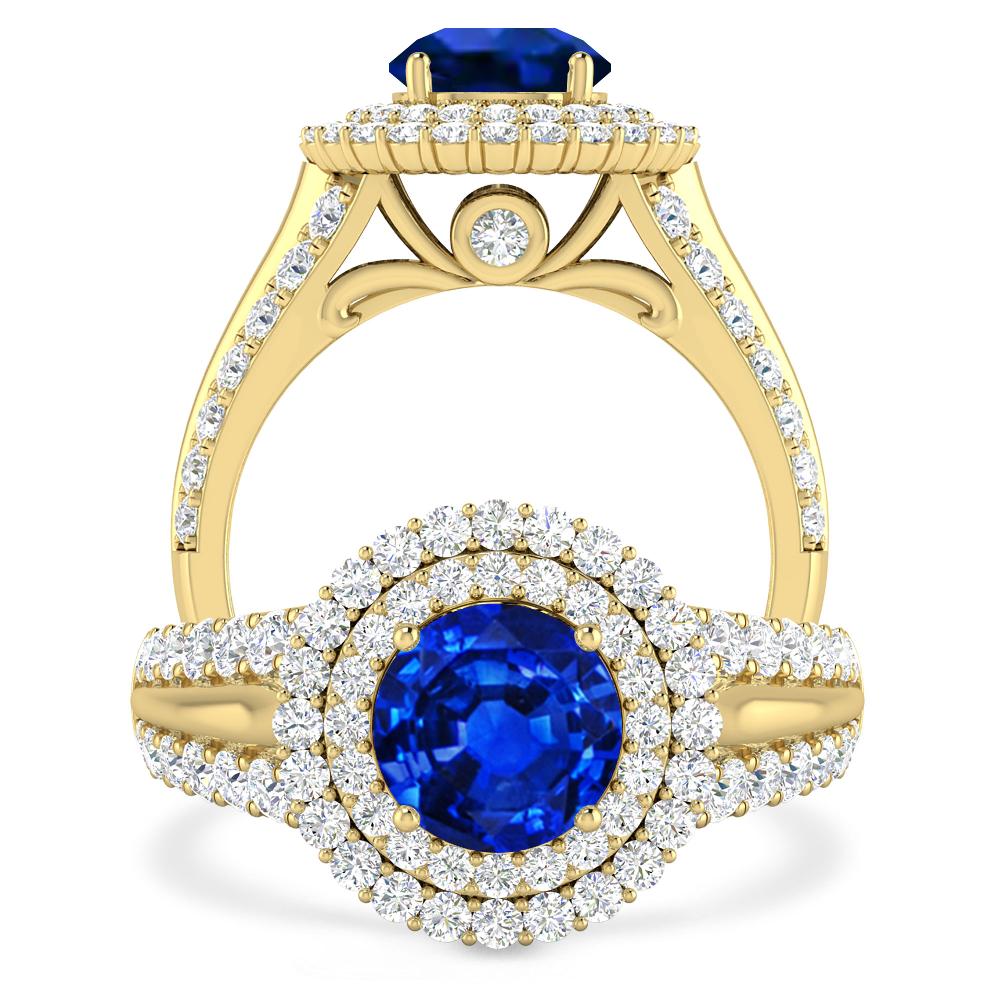 Yellow Gold - Sapphire