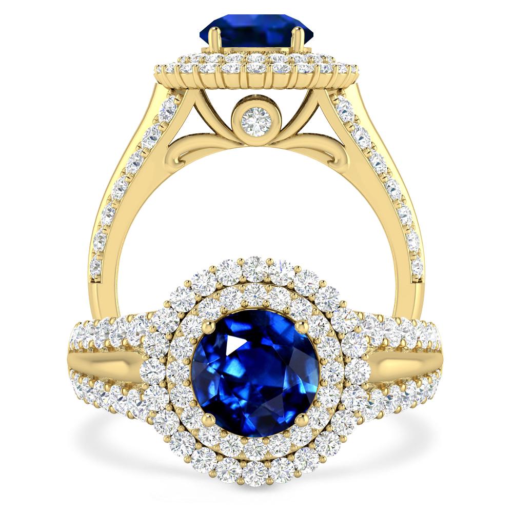 Yellow Gold - Sapphire