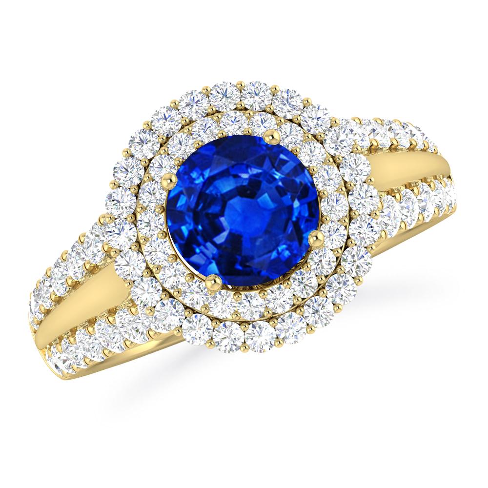 Yellow Gold - Sapphire