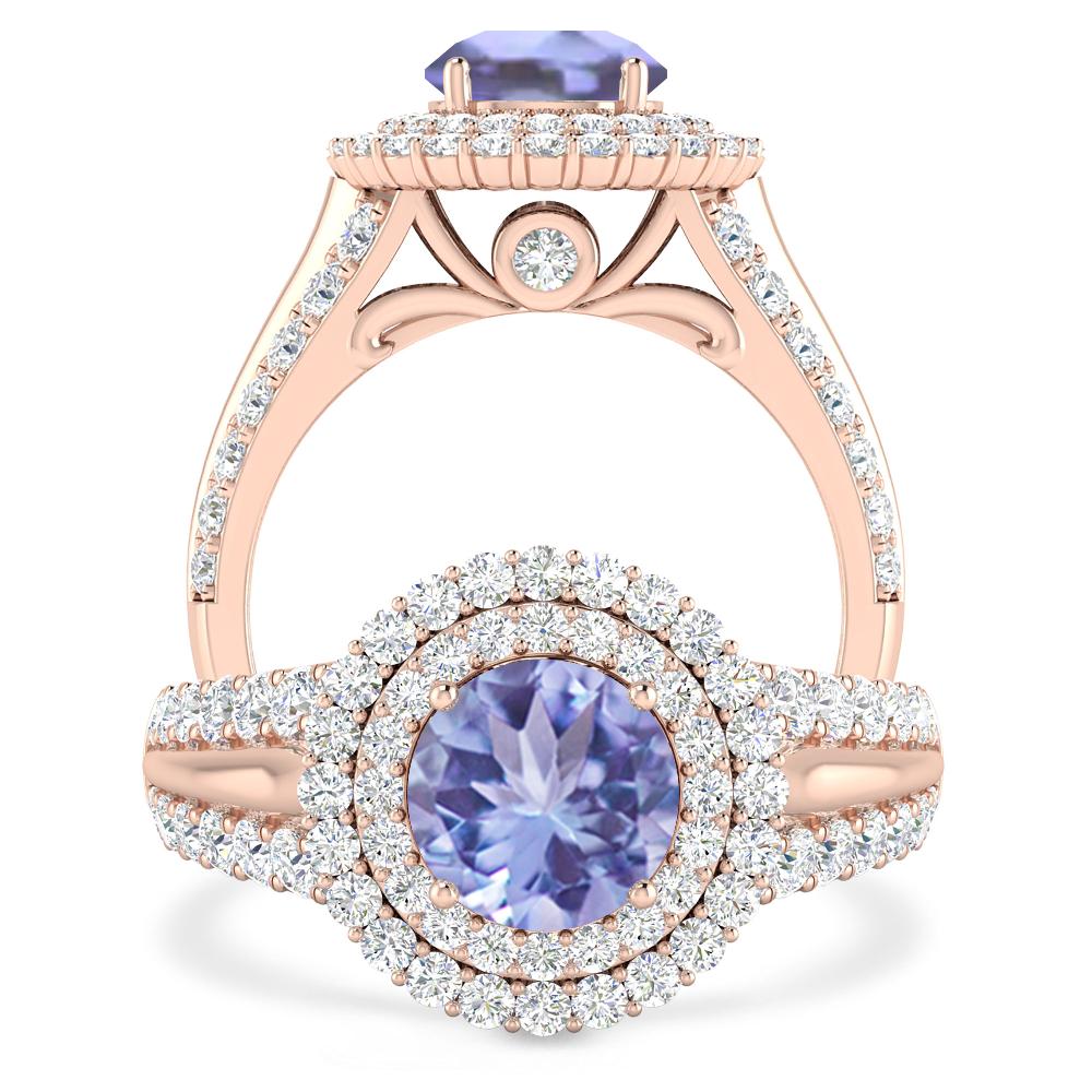 Rose Gold - Tanzanite