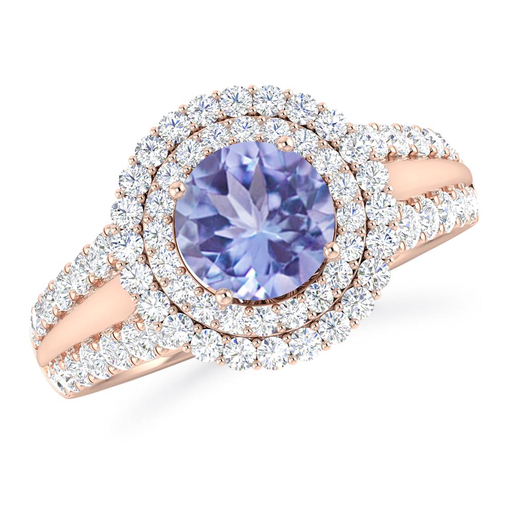 Rose Gold - Tanzanite