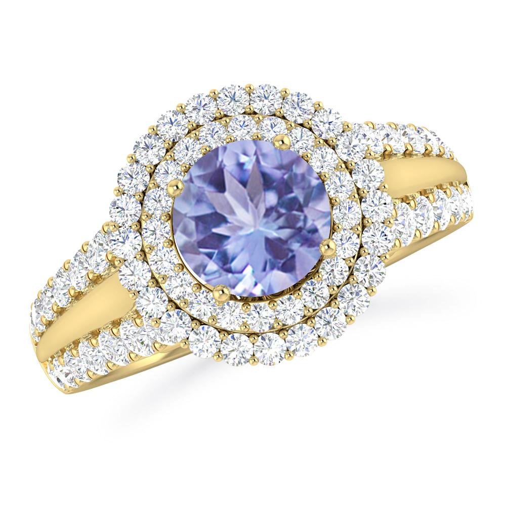 Yellow Gold - Tanzanite