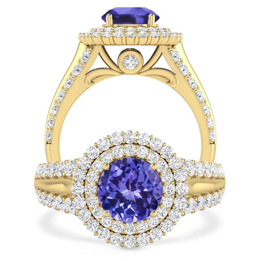 Yellow Gold - Tanzanite