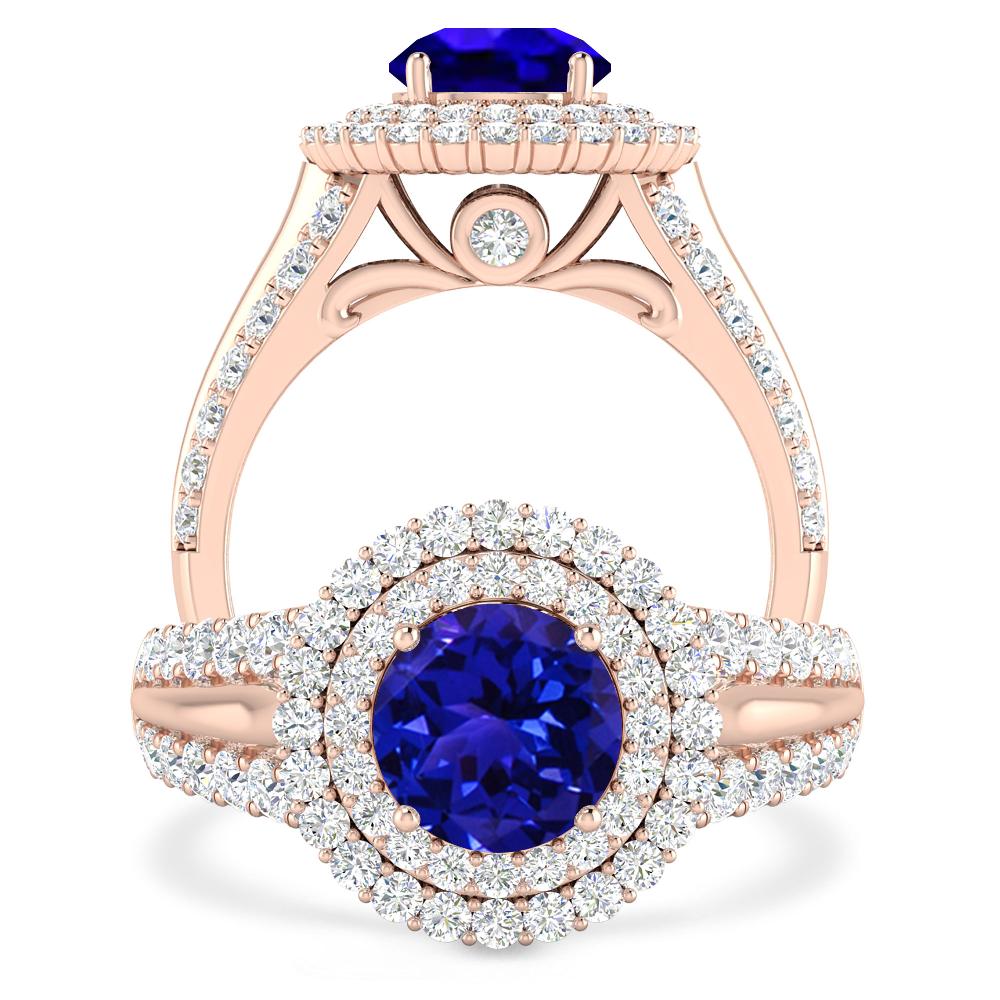 Rose Gold - Tanzanite