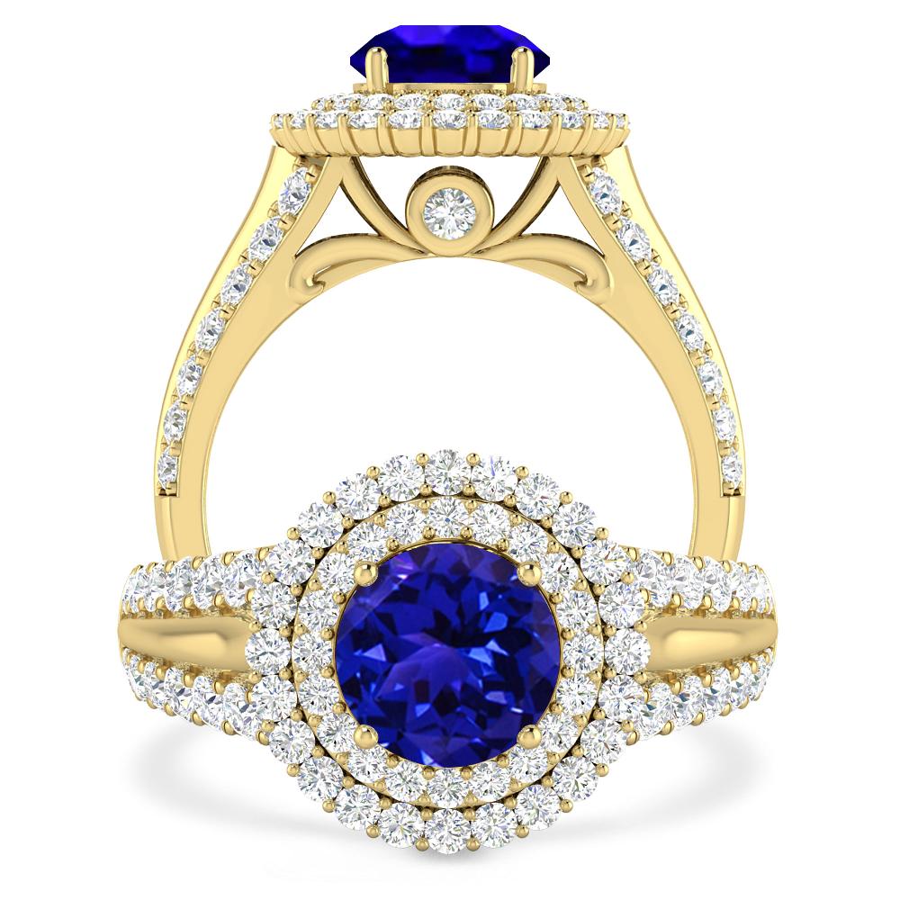 Yellow Gold - Tanzanite