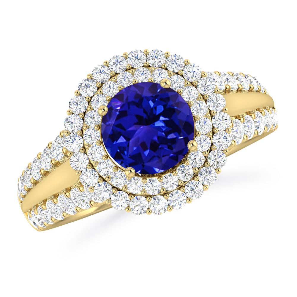 Yellow Gold - Tanzanite