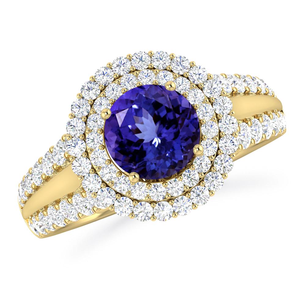 Yellow Gold - Tanzanite