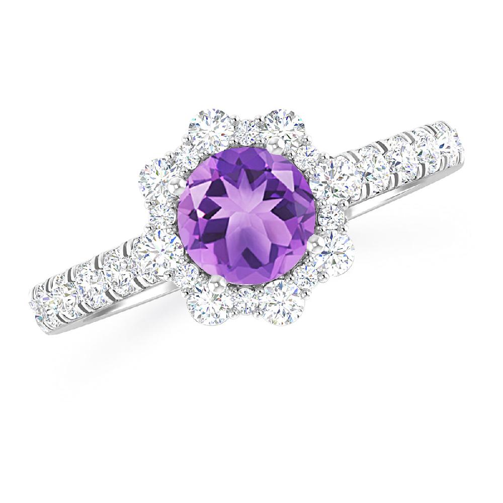 White Gold - Amethyst