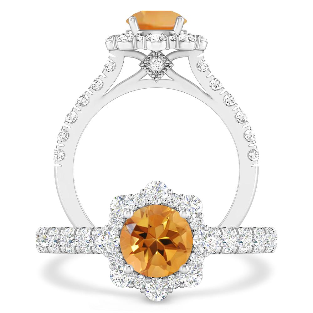 White Gold - Citrine