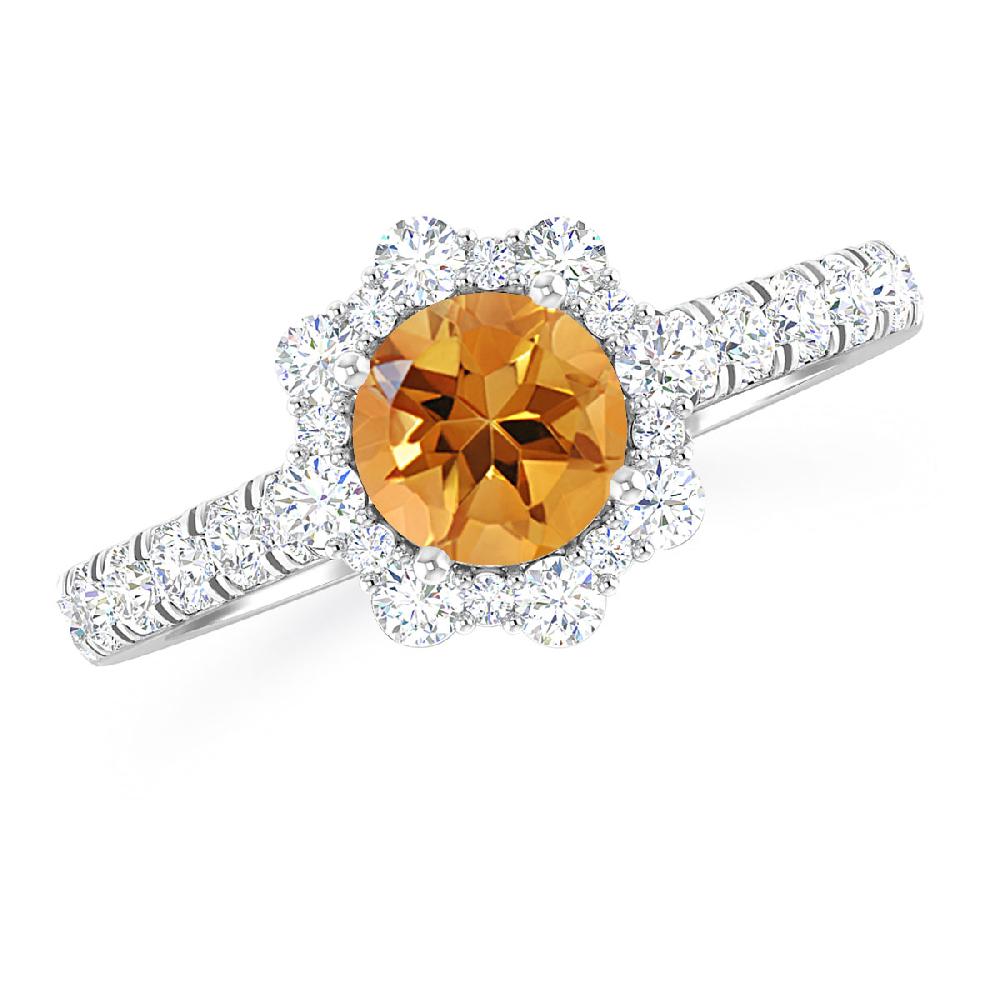 White Gold - Citrine