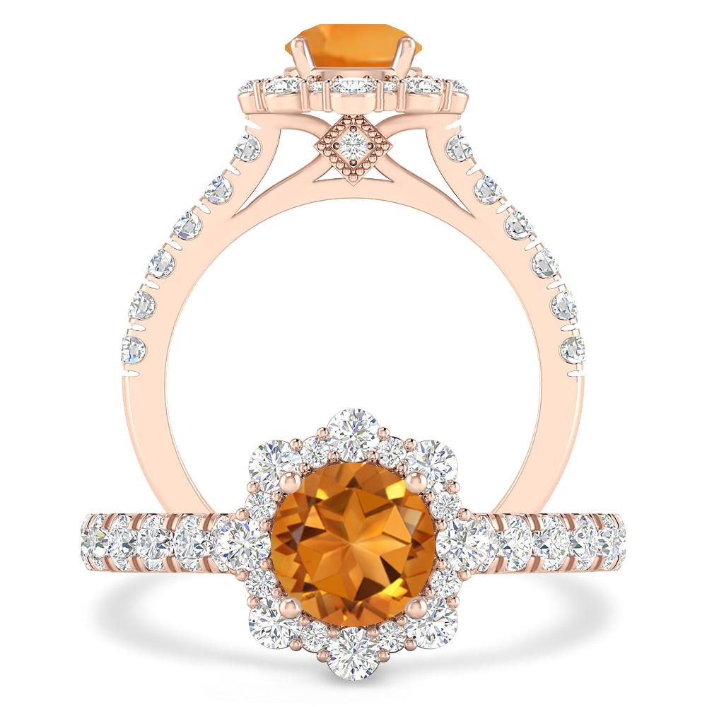 Rose Gold - Citrine