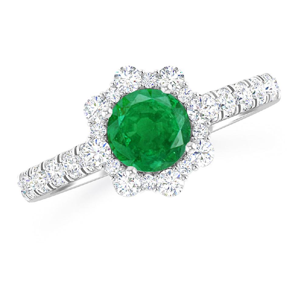 White Gold - Emerald