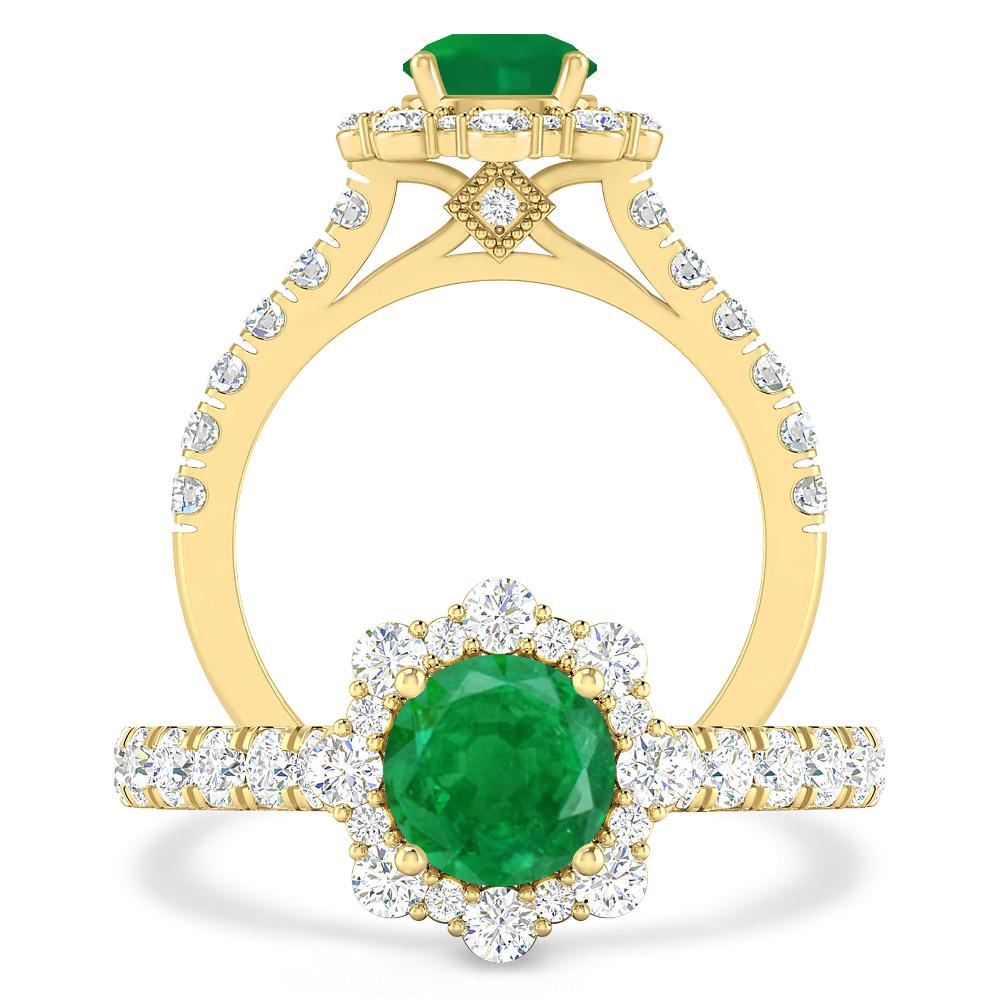 Yellow Gold - Emerald