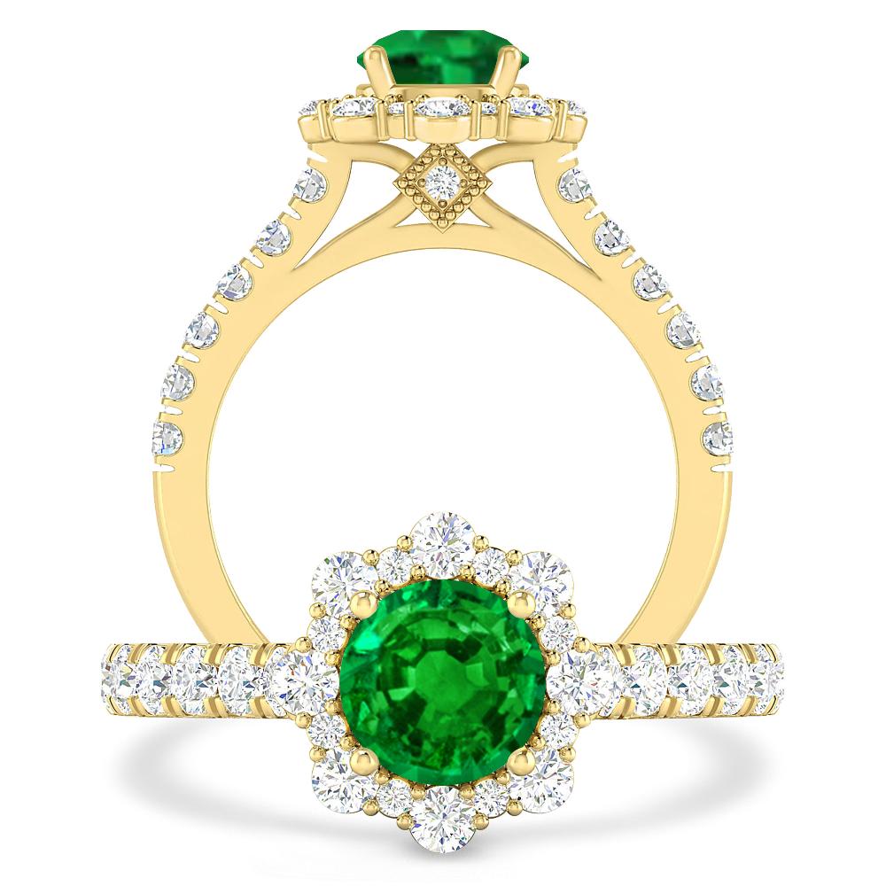 Yellow Gold - Emerald