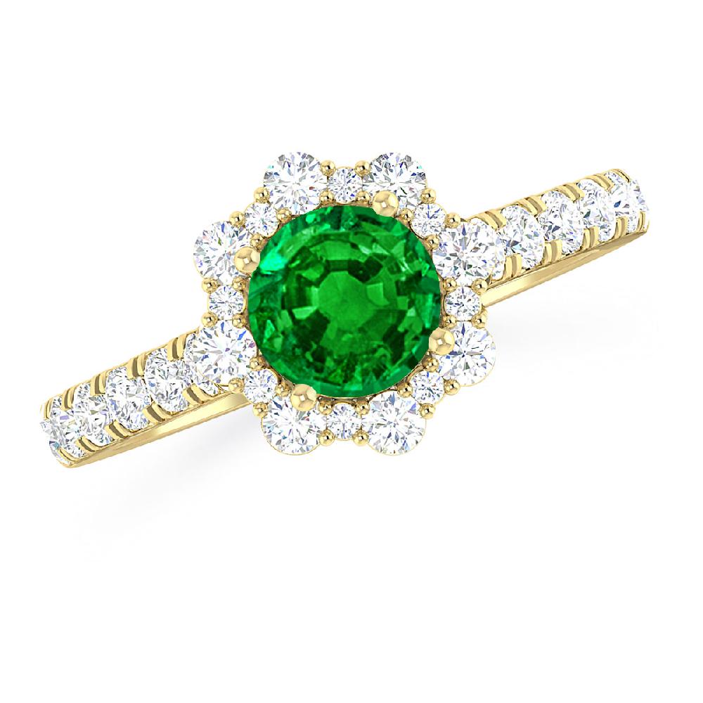 Yellow Gold - Emerald