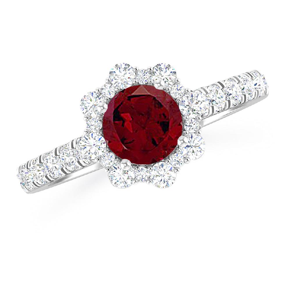 White Gold - Garnet